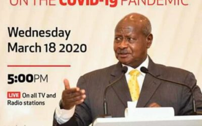 El presidente de Uganda se dirige al país acerca de la pandemia del COVID-19